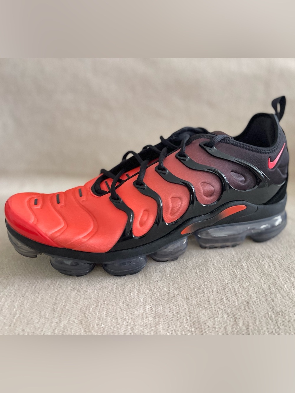 Size 14 - Nike Air VaporMax Plus Black Bright Crimson DZ4857-001 Men’s BRAND NEW